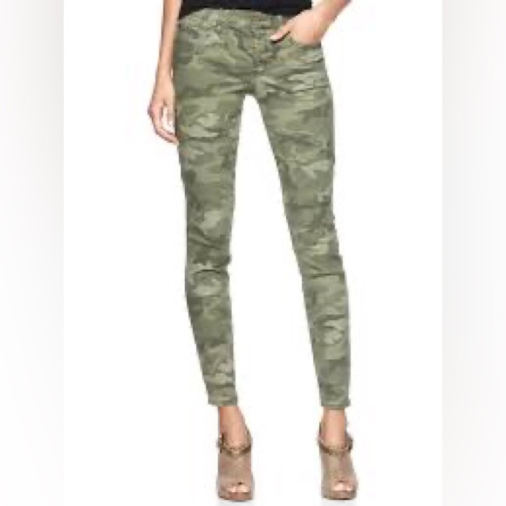 Gap 1969 printed always skinny skimmer jeans